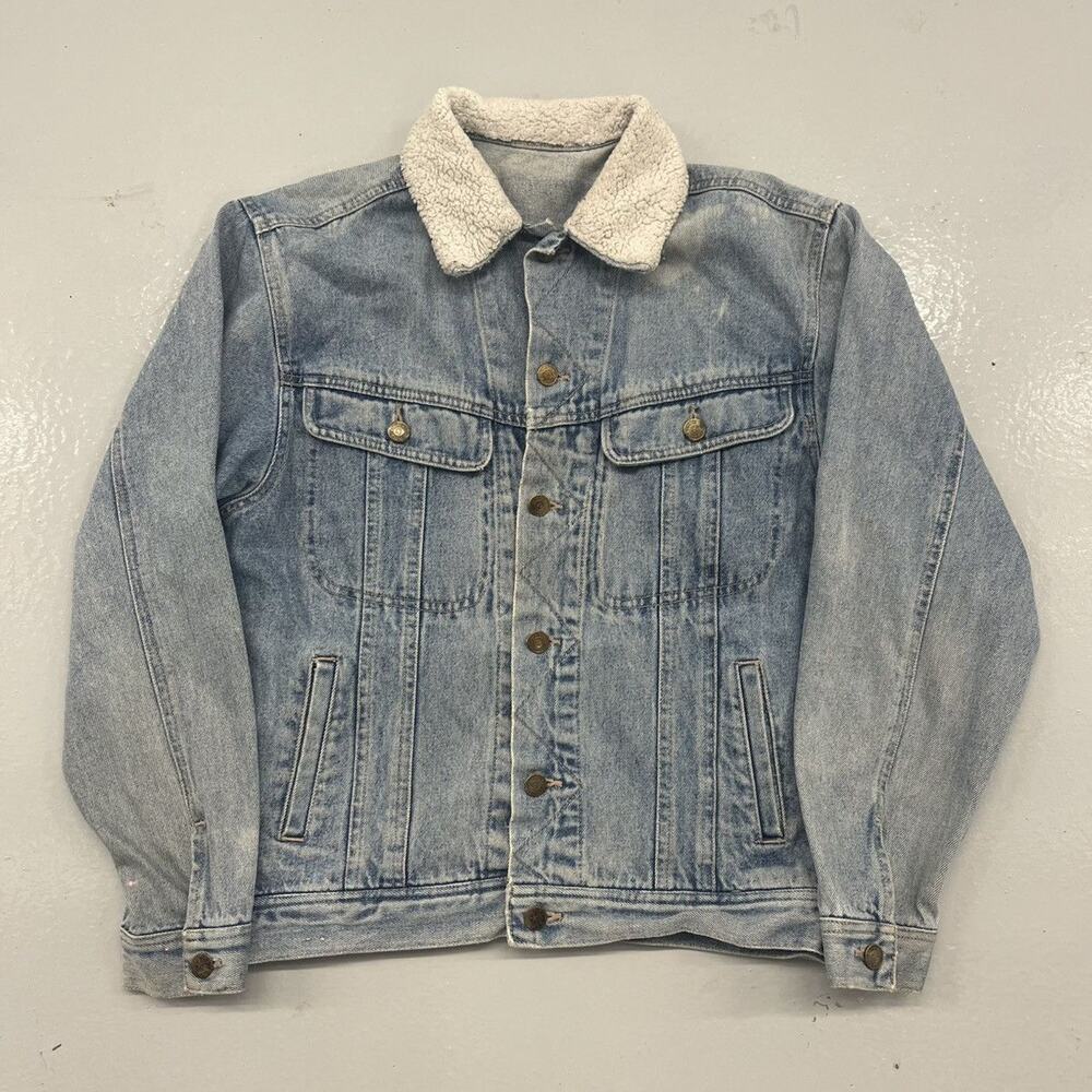 Vintage 80s Todays News Blue Denim Trucker Jacket